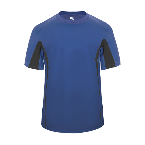 Badger Sport Drive Youth Tee (214700-024503), Color 'Royal/Graphite'